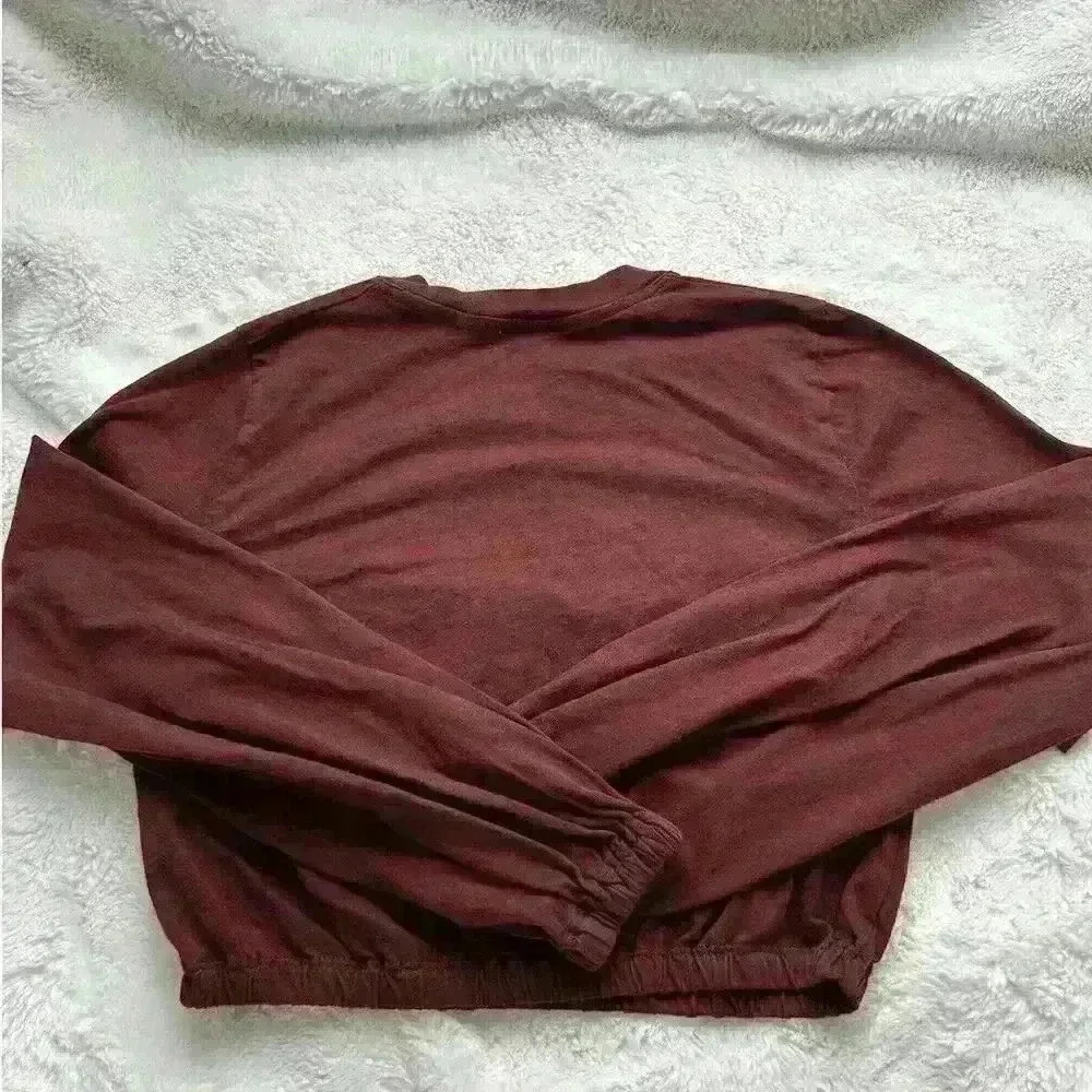 Aritzia Wilfred Black/ Burgundy‎ Cropped Tops Sz S/M Bundle - Picture 6 of 8